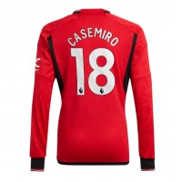 Fotballdrakt Herre Manchester United Casemiro #18 Hjemmedrakt 2023-24 Langermet